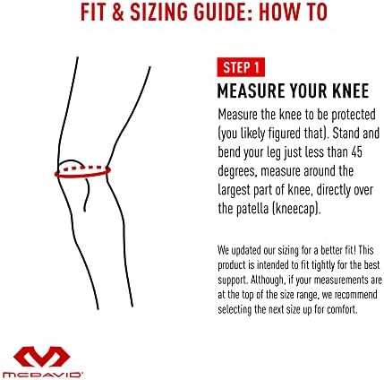 Knee Compression Sleeves: McDavid Hex Knee Pads Compression Leg Sleeve for Basketball, Volleyball, Weightlifting, and More - Pair of Sleeves