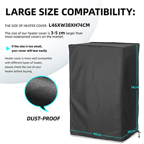 MRWiZMS Telone Stufa a Gas Bombola, Il Tessuto Telone Stufa, Cover Protettiva Stufa, 210D Oxford è Resistente alla Polvere e all'Acqua, Ideale per Uso Interno ed Esterno (46x38x74cm) - Image 4