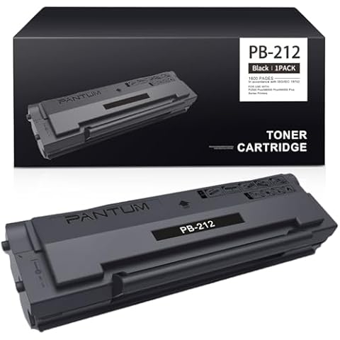 Pantum PB-212 Toner Cartridge Black for P2502W Plus M6502NW Plus Printer(1600pages) Cover