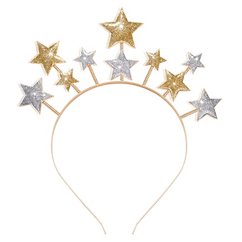 Glbcc Star Headband Christmas Hairband Cute Stars Hair Hoop Xmas Hair Accessories Happy New Year Eve Headband For Party Festival Holiday Birthday Decoration #TOP12