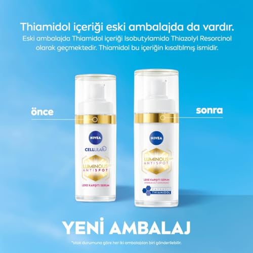 NIVEA Luminous630 Leke Karşıtı Cilt Bakım Seti,Gündüz Yüz Kremi 50ml,Gece Kremi,Cilt Serumu,Göz Kremi
