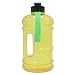 1 pz riutilizzabile thermos bottiglia viaggio tazza sport all'aperto facile da trasportare scuola giallo plastica 2.2l