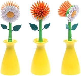 LovelyLifeAST Sun Flower Kitchen Cleaning Brush Pan Pot Brush 1Pcs Multi Bathroom Plastic Brush Cleaning Tool Random Color