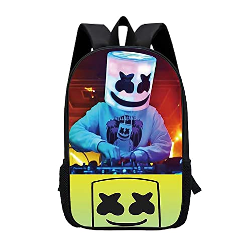 Ponxn DJ Music Backpack School Student Books Bag Laptop Notebook PC Shoulder Bag