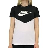 Gestión eficaz de la humedad NIKE Camiseta Heritage para Mujer, Negro/Blanco/Negro, XL