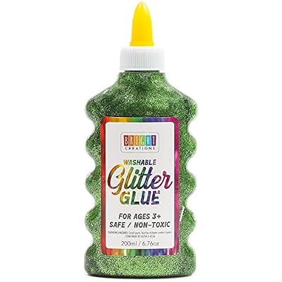 Bright Creations Glitter Glue - Washable Easy-Squeeze Bottles for DIY Craft Projects - Metallic & Multicolor Variety Set - 6.76 Oz, 8 Bottles