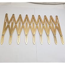 HONEYSEW Expanding Aluminum Sewing Gauge Button Guide Measure Multiple Equal Distance Golden