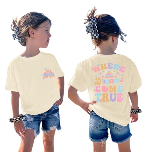 Magic Kingdom Shirts for Girls Kids Cute Magical Castle Graphic Tees Holiday Vacation Trip Tshirt Short Sleeve Tops2