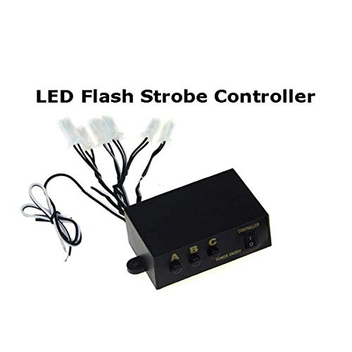 BININBOX 6 Ways LED Light Flasher Flash Strobe 3 Modes Controller Box Control For DC 12V Car Truck Motorcycle Vehicle