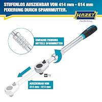 Hazet HiPer Feinzahn-Umschaltknarre, ausziehbar 916HPLG, Chrom-Vanadium – Ansicht 3