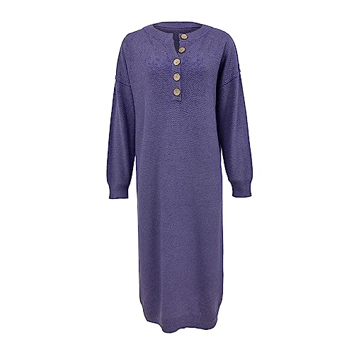Robe pull violette pour femme pour effacer le froid avec style et élégance