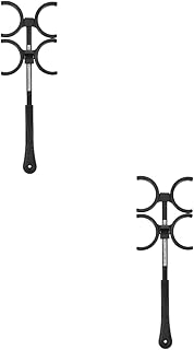 Baluue 2pcs Optical Optometry Flip Trial Lens Frame Ophthalmic Lens Holder Amblyopia Myopia Training Tool