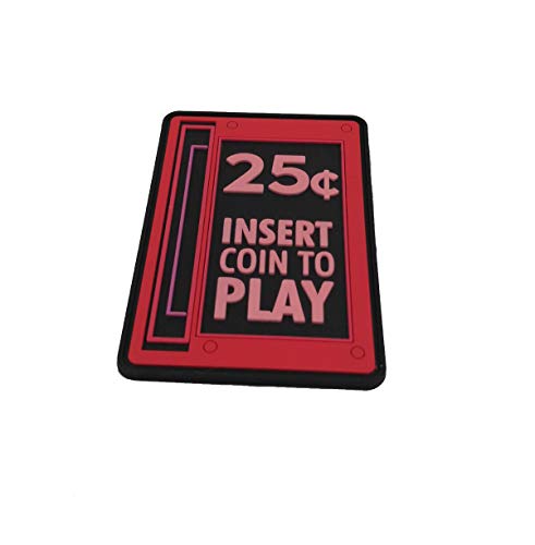 Empire Tactical USA Insert Coin to Play Pinball Video Game Arcade PVC Rubber Morale Patch