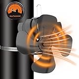 【ALIMENTÉ PAR LA CHALEUR】 Aucune batterie ou électricité requise! Notre ventilateur de poêle à bois a une excellente conductivité thermique, le ventilateur de cheminée alimenté par la chaleur utilise l'énergie thermique de votre poêle pour générer de l'électricité et améliorer la circulation de l'air. Le ventilateur poele à granulés se déclenche automatiquement lorsque la température de la surface du foyer atteint 80°C (176°F), ce qui vous permet d'économiser de l'énergie et de l'argent !