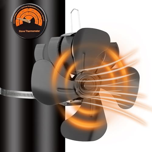 GEEKEO Kaminventilator Ohne Strom Ofenventilator, Effizienter &...