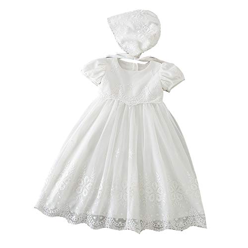 Selene - Ropa de bautizo - para bebé niña Marfil blanco crema 12 meses