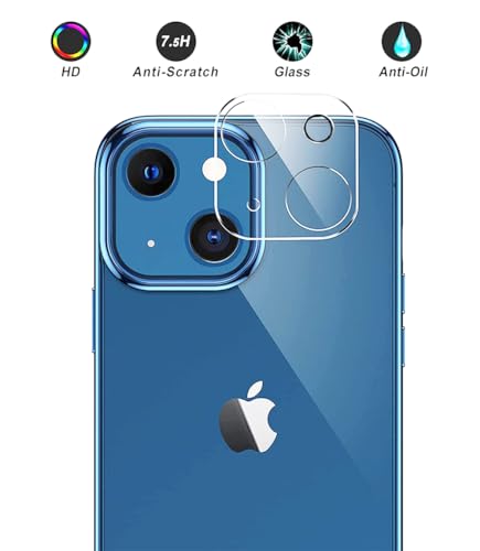 NOVAGO Compatible avec iPhone 13 et iPhone 13 mini, Protection Caméra en Verre Trempé 9H, Film Protection Objectif Caméra Ultra Résistant Anti-Rayures, Transparent HD, Installation Facile – Lot de 2 – vue 2