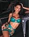 Girece Leather Lingerie for Women Strappy Latex Lingerie Outfit Underwire Push Up Garter Belt Lingerie Bondaged Pvc Bra and Panty Set(Green,XL)