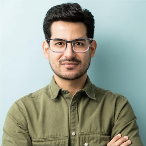 Image of PW NAZARIYA Blue Ray Protection Glasses | Stylish Zero Power for Men & Women | UV Filter | Computer Eye Protection | Lightweight