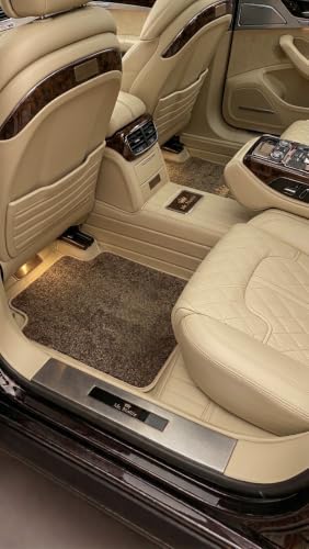 Image of 10D Car Foot Mat for Hyundai Santafee (2012) 5 Seater | Beige