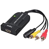 1080P Inflado: Este cable convertidor AV a HDMI soporta hasta 1080P 50/60@ Hz salida HDMI y soporta HDMI 1.3 Ger te. Esto te permite una mejor experiencia visual