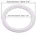 DERNORD Teflon (PTFE) Tri-Clamp Gasket O-ring - 2 Inch Style Fits OD 64MM Sanitary Pipe Weld Ferrule (Pack of 10)
