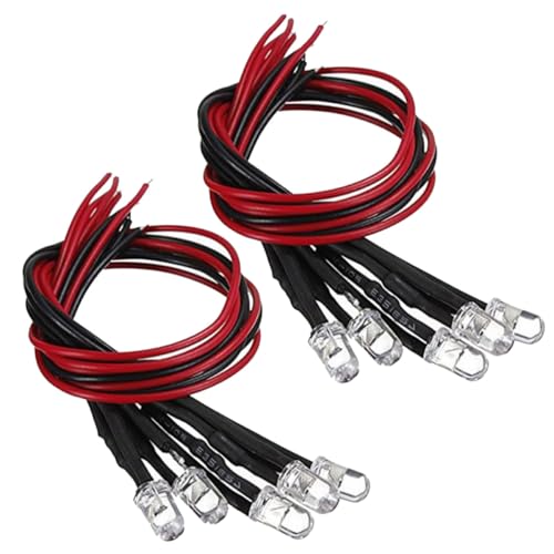LED precableados rojos de bajo consumo y alta luminosidad para tuning de coches RC