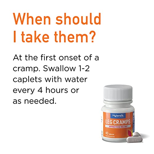 Hyland’s Naturals Leg Cramps Caplets, Natural Relief Of Calf, Leg And Foot Cramp, 40 Count Caplet #TOP4