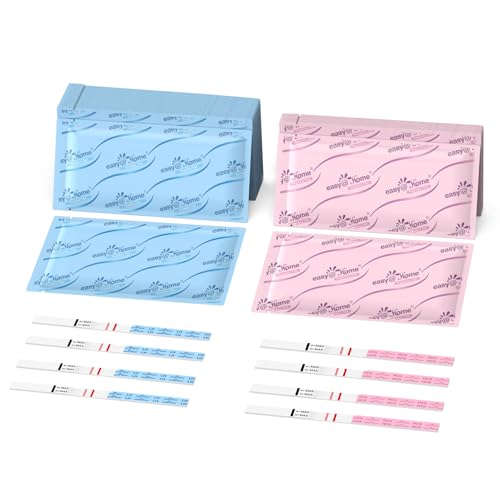 Image of Easy@Home Ovulation and Pregnancy Test Strips Kit: 25 LH and 10 HCG Combo with Premom App Support - High Sensitivity Fertility Predictor for Women TTC