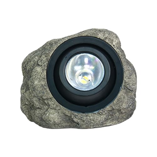 Lampe solaire de roche étanche pour décoration de jardin et éclairage de cour