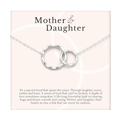 HOPE LOVE SHINE Mother Daughter Necklace With Message Card 14k Gold Vermeil Jewelry Gift
