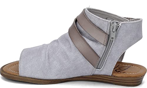 Blowfish Malibu Womens Fashion Casual Sandal, Shelll Recycled Plastic/Smoke, 8.5 Us #TOP3