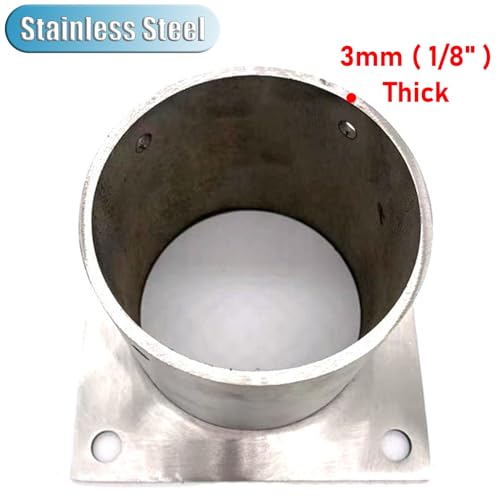 Bases de acero inoxidable para postes de terraza con acabado premium 5