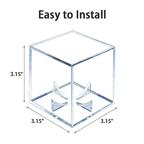Jaragar Baseball Display Case 2 Pack, Uv Protected Sport Collectibles Baseball Holder Acrylic Cube Memorabilia Display Box, Official Baseball Autograph Display Case For Official Size Baseball #TOP2
