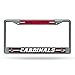 NCAA Ball State Cardinals Standard Chrome License Plate Frame