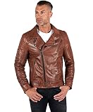 D'Arienzo Lederjacke Lederfarben Vintage Herren Echtleder Made in Italy Chiodo 48/lederfarben