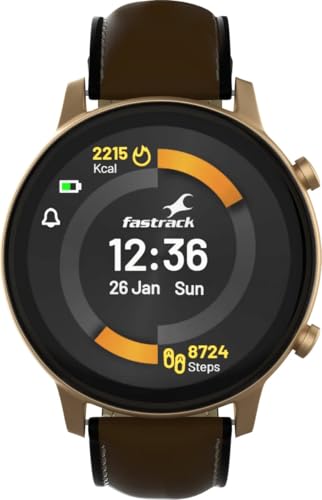 Image of Fastrack Reflex Play + BT Calling 1.3 AMOLED Display Smartwatch with AOD Premium Metallic Body AI Voice Assistant in-Built Games BP Monitor 24x7 HRM SpO2 Upto 7 Day Battery IP68 (Black)