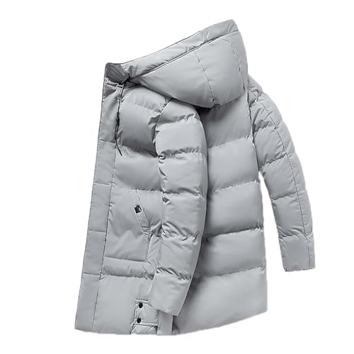 Veste chaude homme pour l'hiver manteau manches longues à poches unie