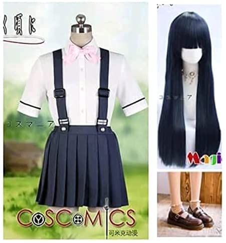 Amazon.co.jp: longmucos ひぐらしのなく頃に 古手梨花 コスプレ衣装+