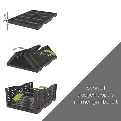 GarPet Klappbox klappbar Einkaufs Korb Kiste Falt Stapel Box Klappkiste Transport