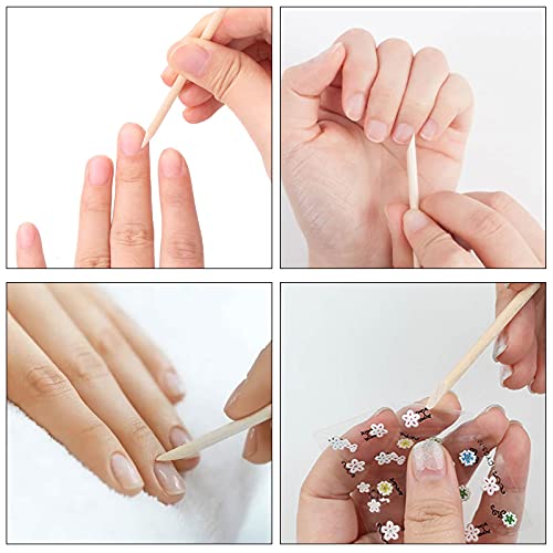 Bâtonnets cuticules bois orange pour manucure et pédicure 2000pcs - 5