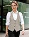 GRACE KARIN Vest Top for Women Brown Lightweight Dressy Suit Vest(M, Brown Plaid)