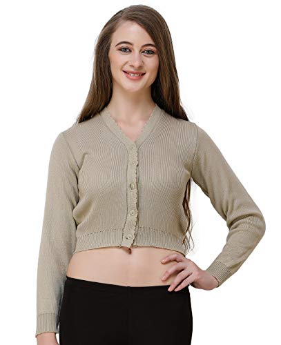 Image of Women Winter Wear V-Neck Full Sleeves Regular Fit Woollen Blouse