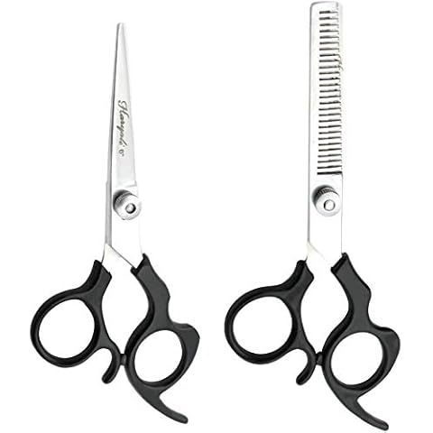 Haryali Professional Scissor Set- 6 Inch Hairdressing Barber Scissors and Hairdresser Thinning Scissors Set for Hair Cutting Cover