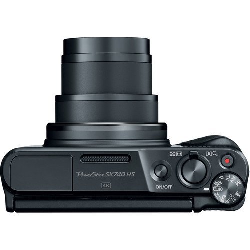 Canon PowerShot SX740 HS Digital Camera (Black) 4PC Bundle - Includes 16GB SD Memory Card + Point & Shoot Case + Microfiber Cleaning Cloth