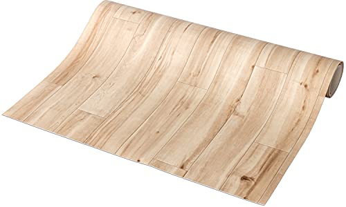 ラグリエ アンティーク フロアマット 木目 メイプル 約90×1000cm フローリングシート 床保護（Amazon）