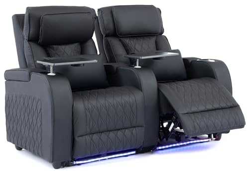 Airadlis Home Theater Seating Top Grain Leather, Movie Theater Chairs