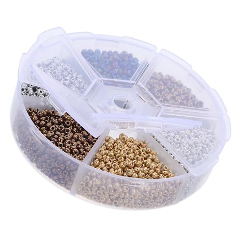 1 Box 2mm Fishing Beads for Fly Tying, Brass round Head Ball Set