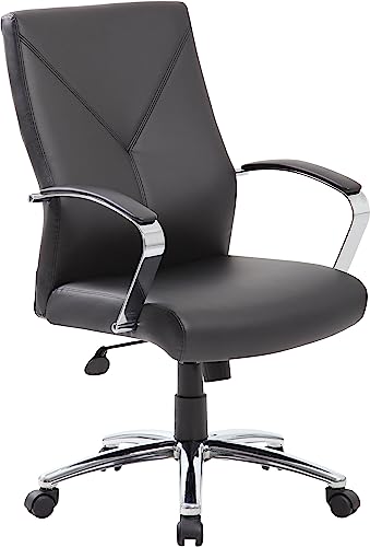 Boss Office Products LeatherPlus Executive Chair in Black (B10101-BK)