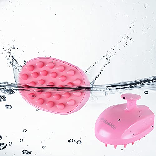Scalp Massager Shampoo Brush, Hair Scalp Scrubber Shower Hair Brush Head Massager For Stress Relax Hair Growth, Dandruff Brush Scalp Exfoliator For Women Men Kids Pets, Pink #TOP2